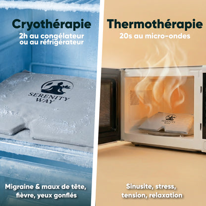 Masque anti migraine chaud & froid – Soulagement naturel | Pack Famille